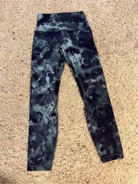 lululemon athletica Align Tie-Dye High Waist Leggings in Charcoal & Forest